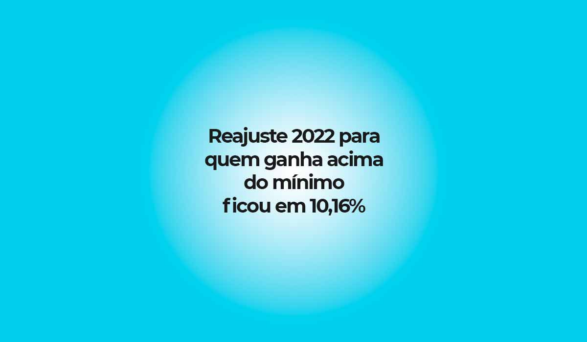 reajuste 2022 de beneficios do inss acima do salario minimo