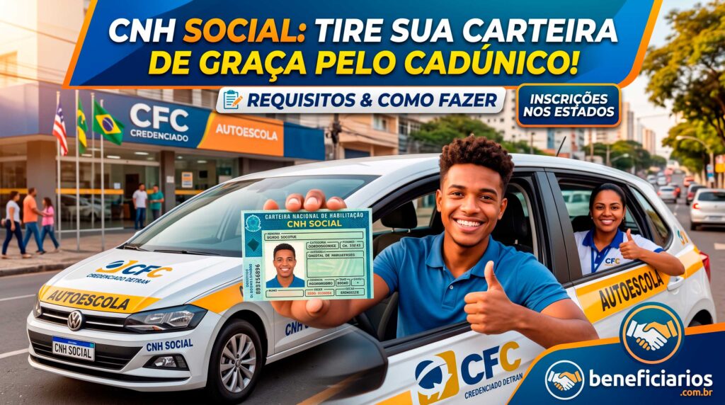CNH Social pelo CadÚnico: Como Conseguir Sua Carteira de Motorista Gratuita