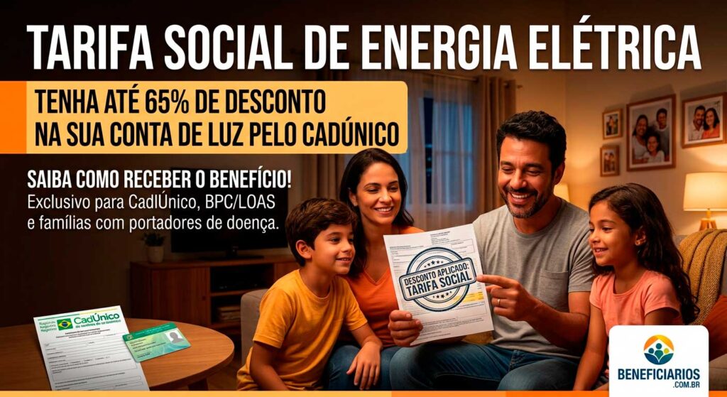 Tarifa Social de Energia Elétrica: Como Ter Até 65% de Desconto na Conta de Luz pelo CadÚnico