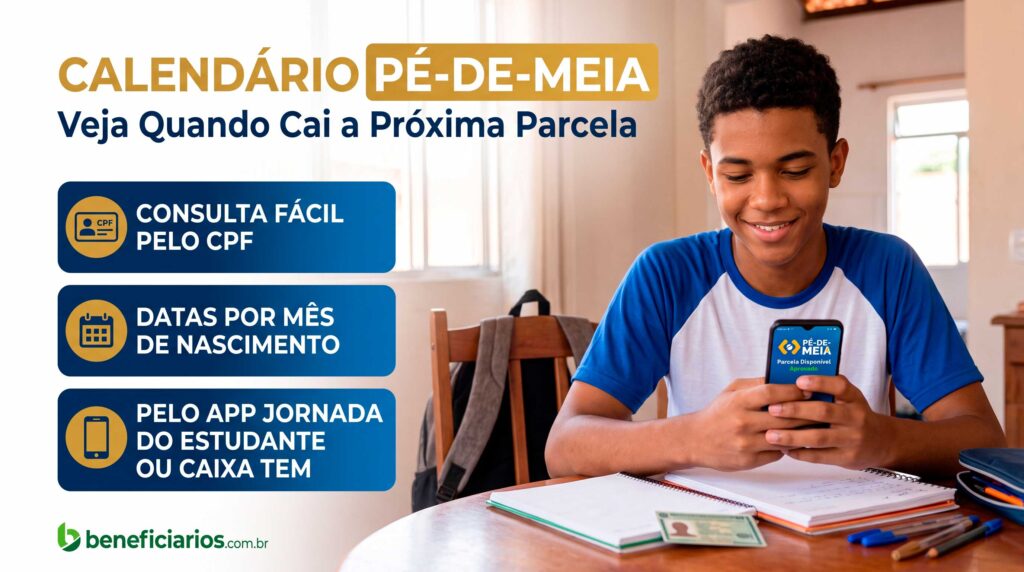 Calendário Pé-de-Meia: Veja Quando Cai a Próxima Parcela e Como Consultar pelo CPF